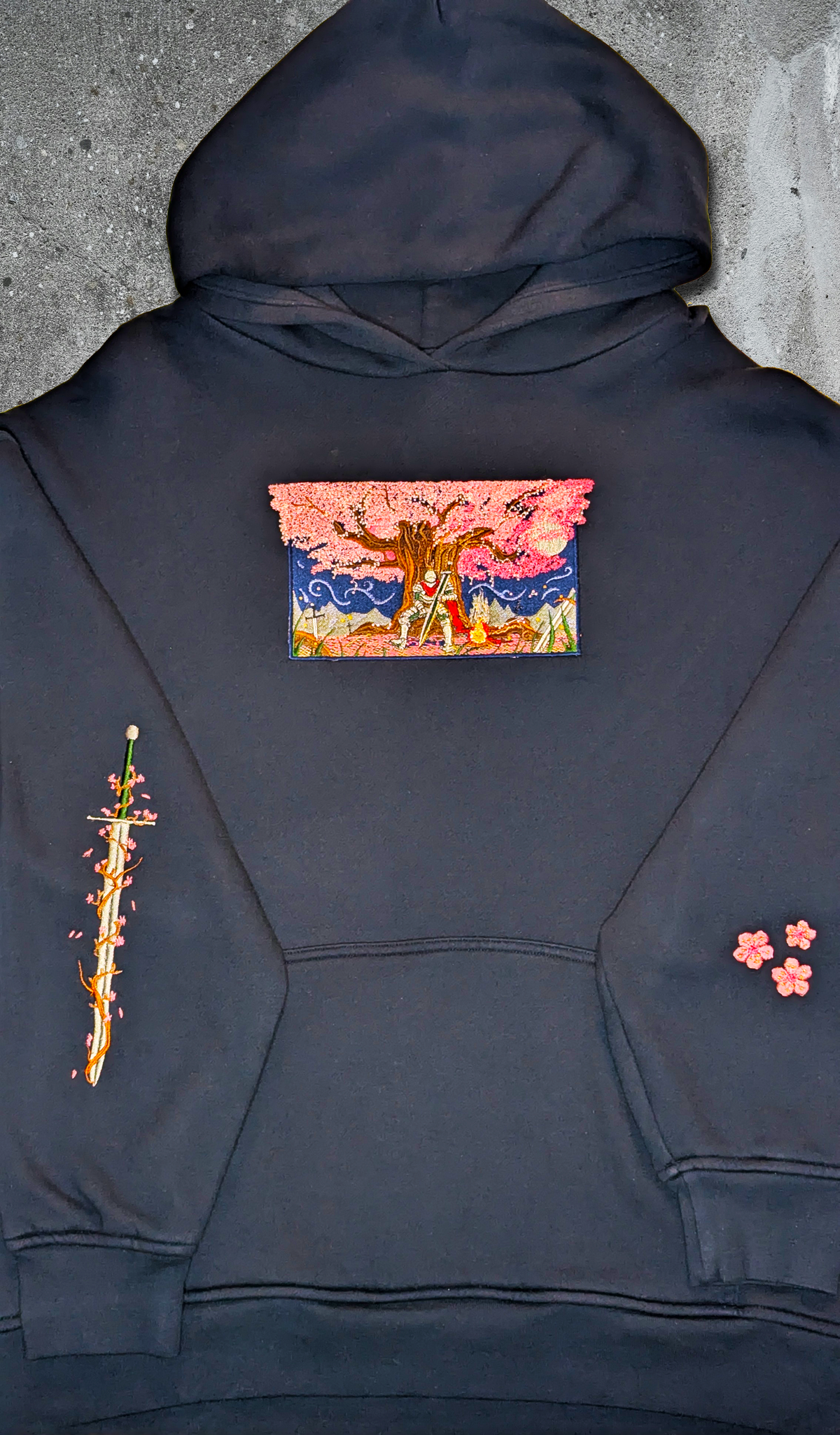 Sakura Knight Hoodie - Navy