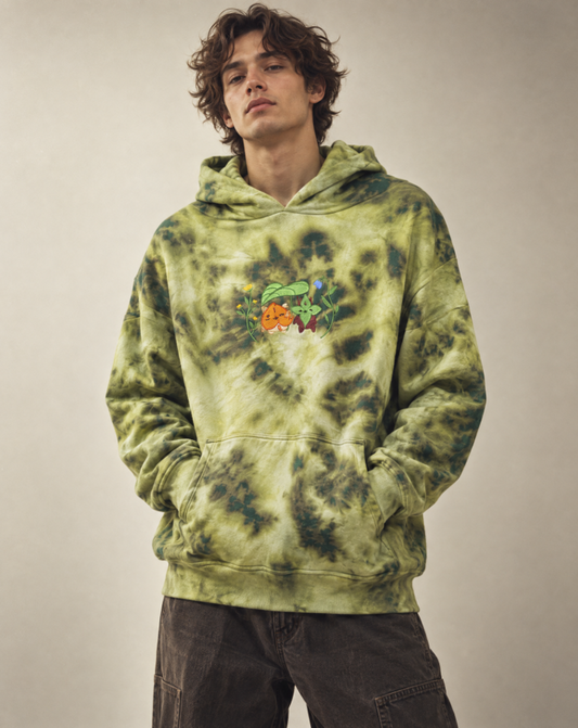 Korok Forest Heavyweight Reverse Tie-Dye Hoodie