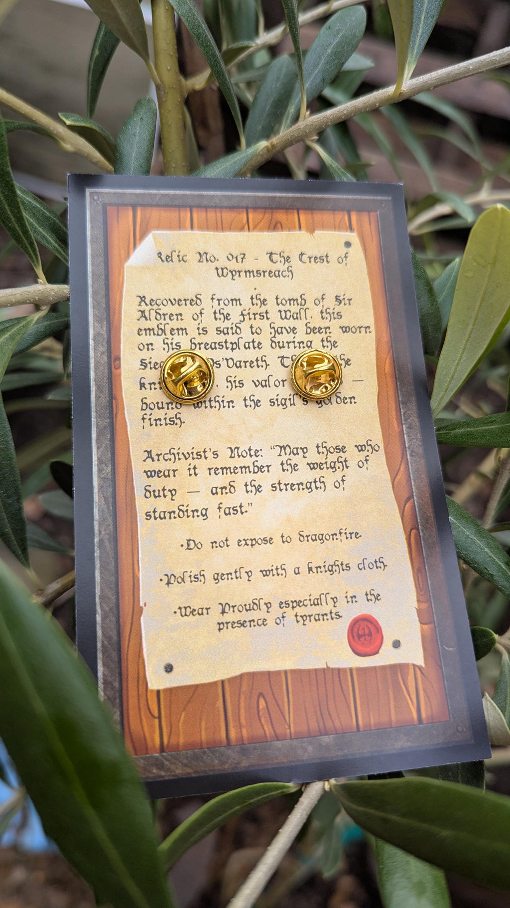 Enamel Pin- Knight, Dnd class pin, RPG Accessory
