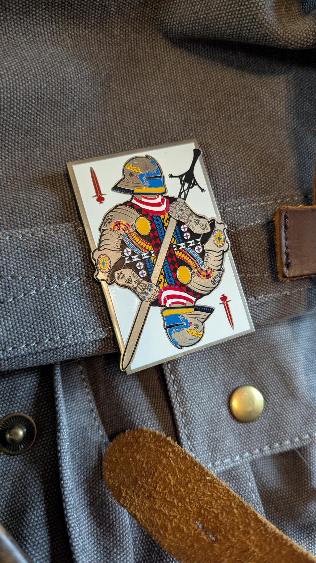 Enamel Pin- Knight, Dnd class pin, RPG Accessory