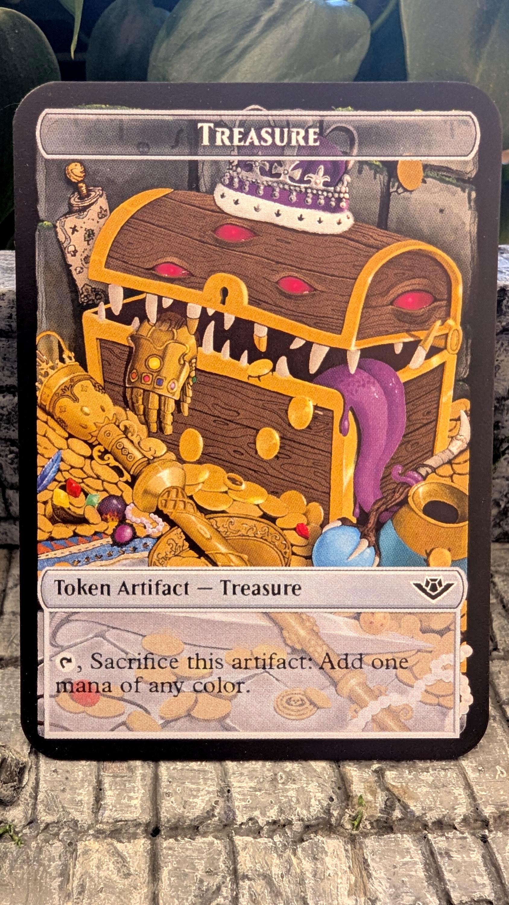Treasure Token- Proxy Card Magic the Gathering Token Accessory