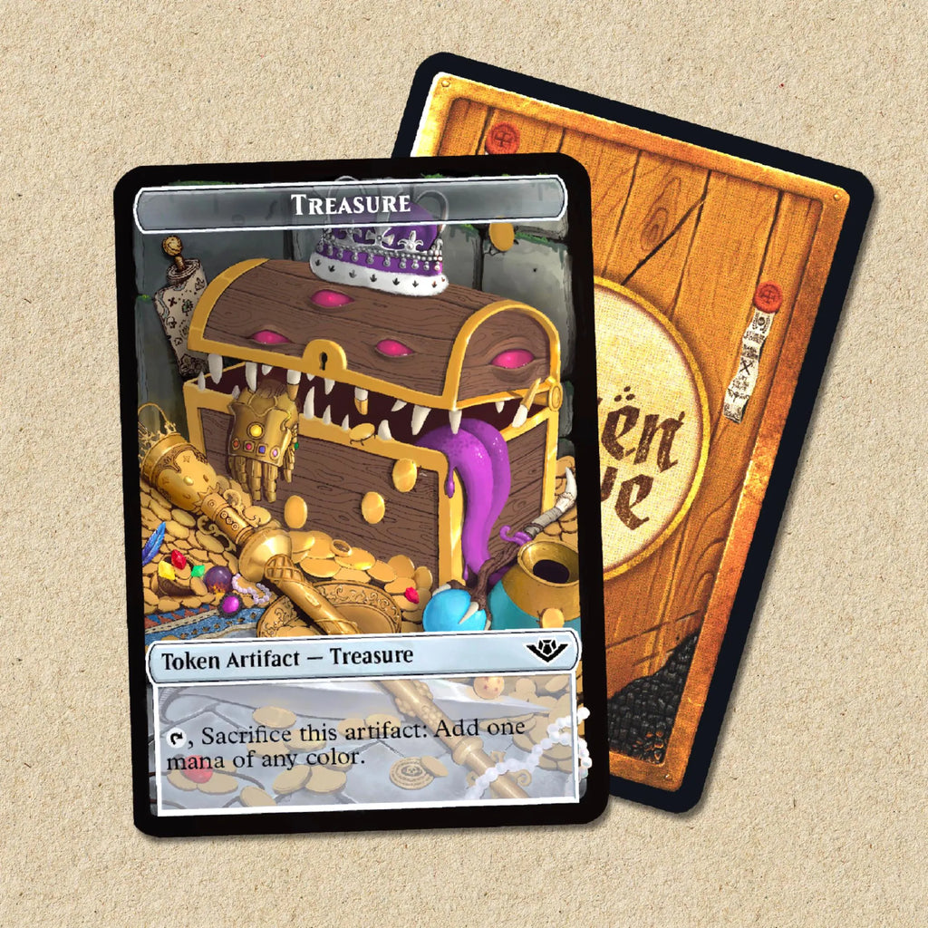 Treasure Token- Proxy Card Magic the Gathering Token Accessory