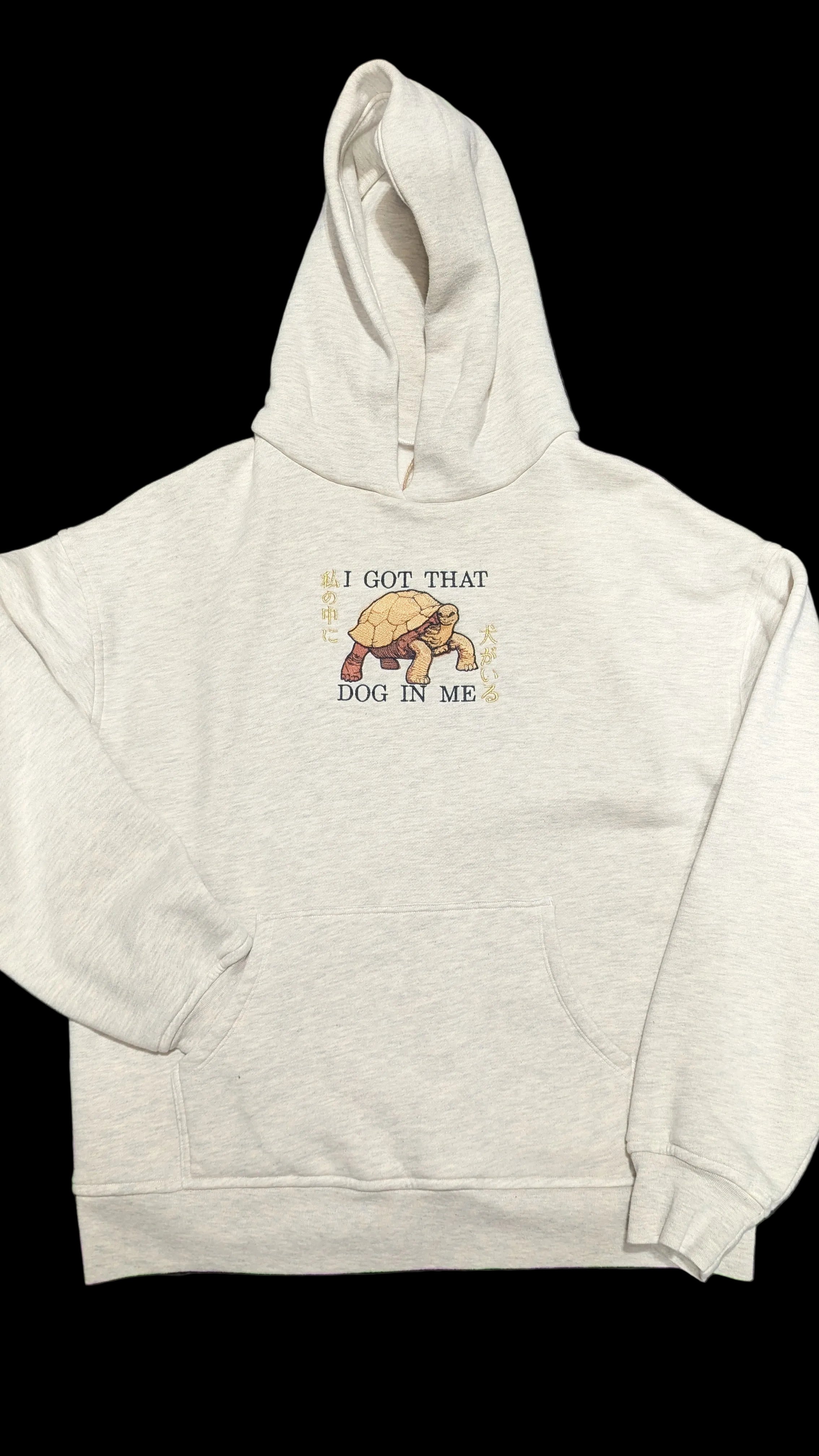 Hoodie- Elden Ring, I got that dog in me: Heavyweight Oversized 100% Cotton (Large)