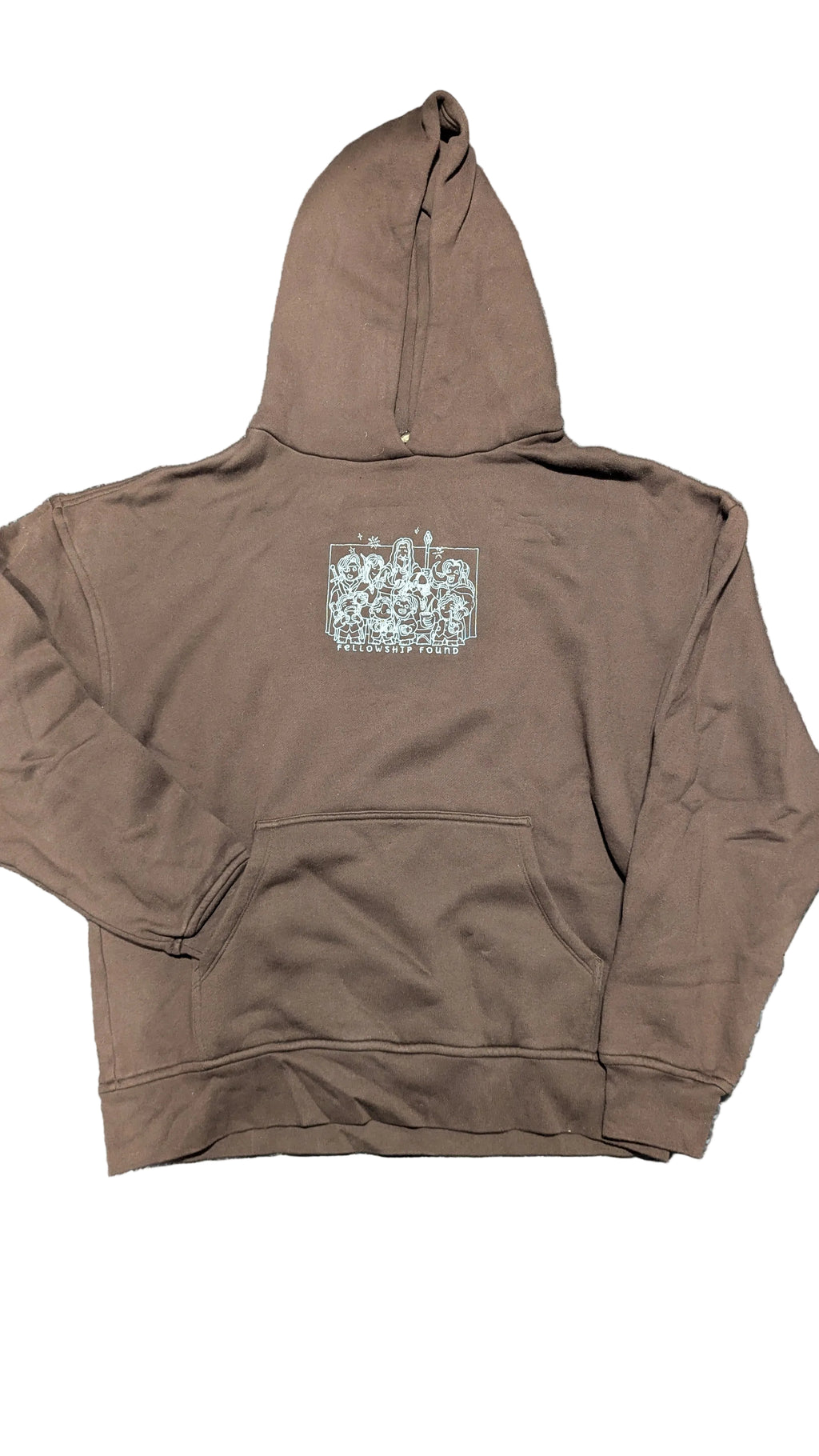 Hoodie- Lord of the Rings, Fellowship Found: Heavyweight Oversized 100% Cotton (Large)