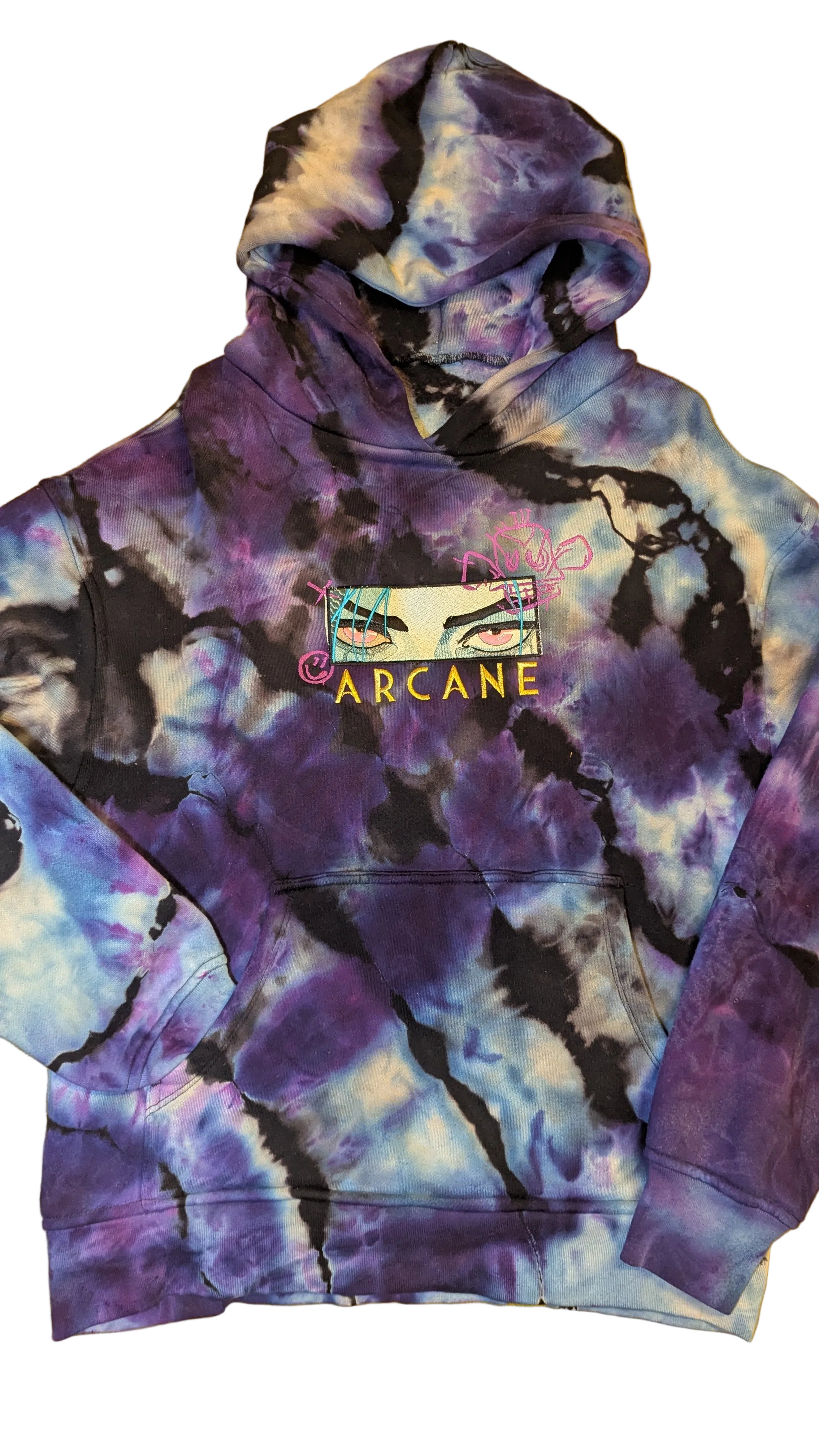 Hoodie- Arcane, League of Legends, Jinx: Oversized Heavyweight 100% Cotton (Small)