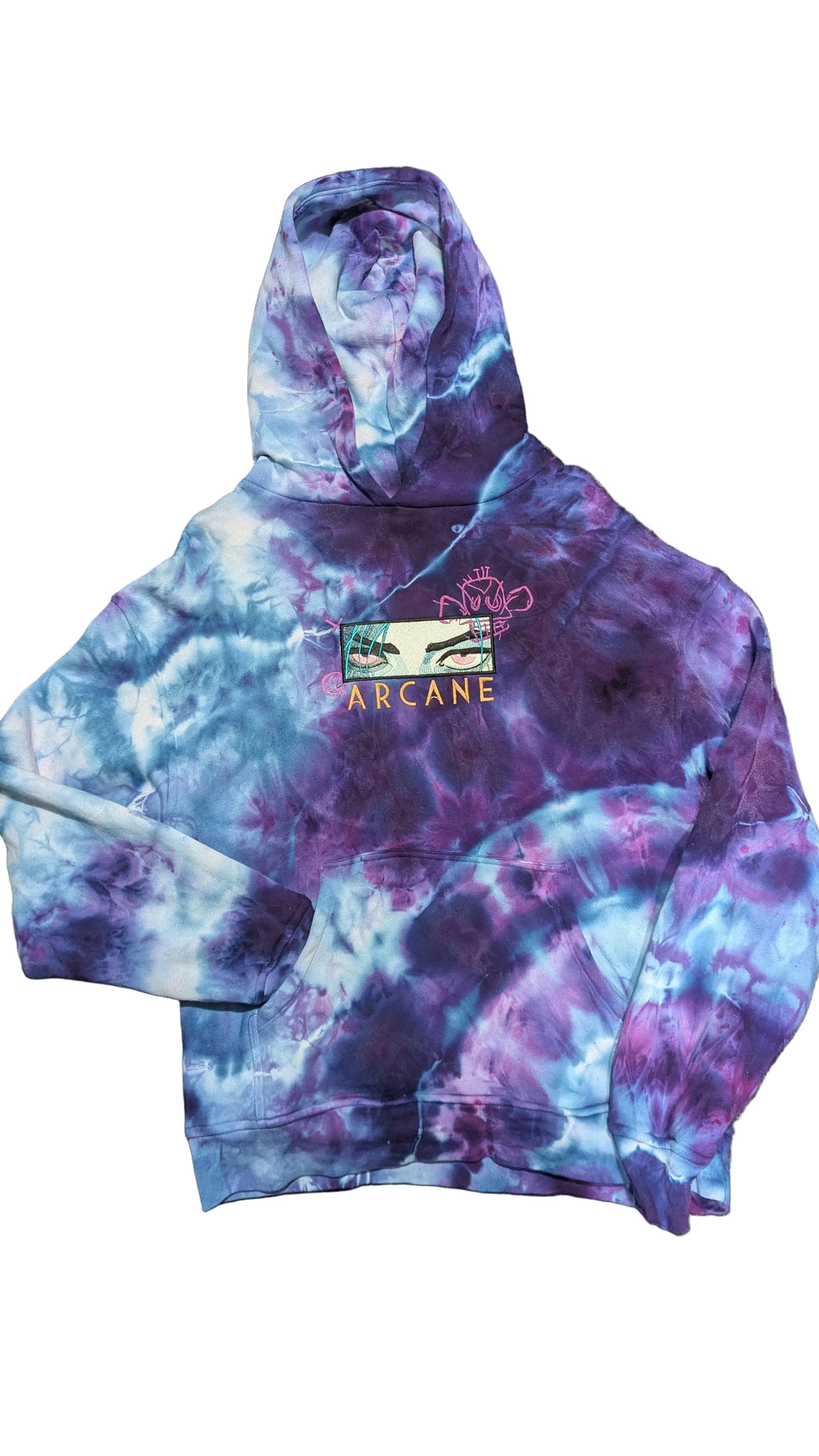 Hoodie- Arcane, League of Legends, Jinx: Oversized Heavyweight 100% Cotton (Medium)