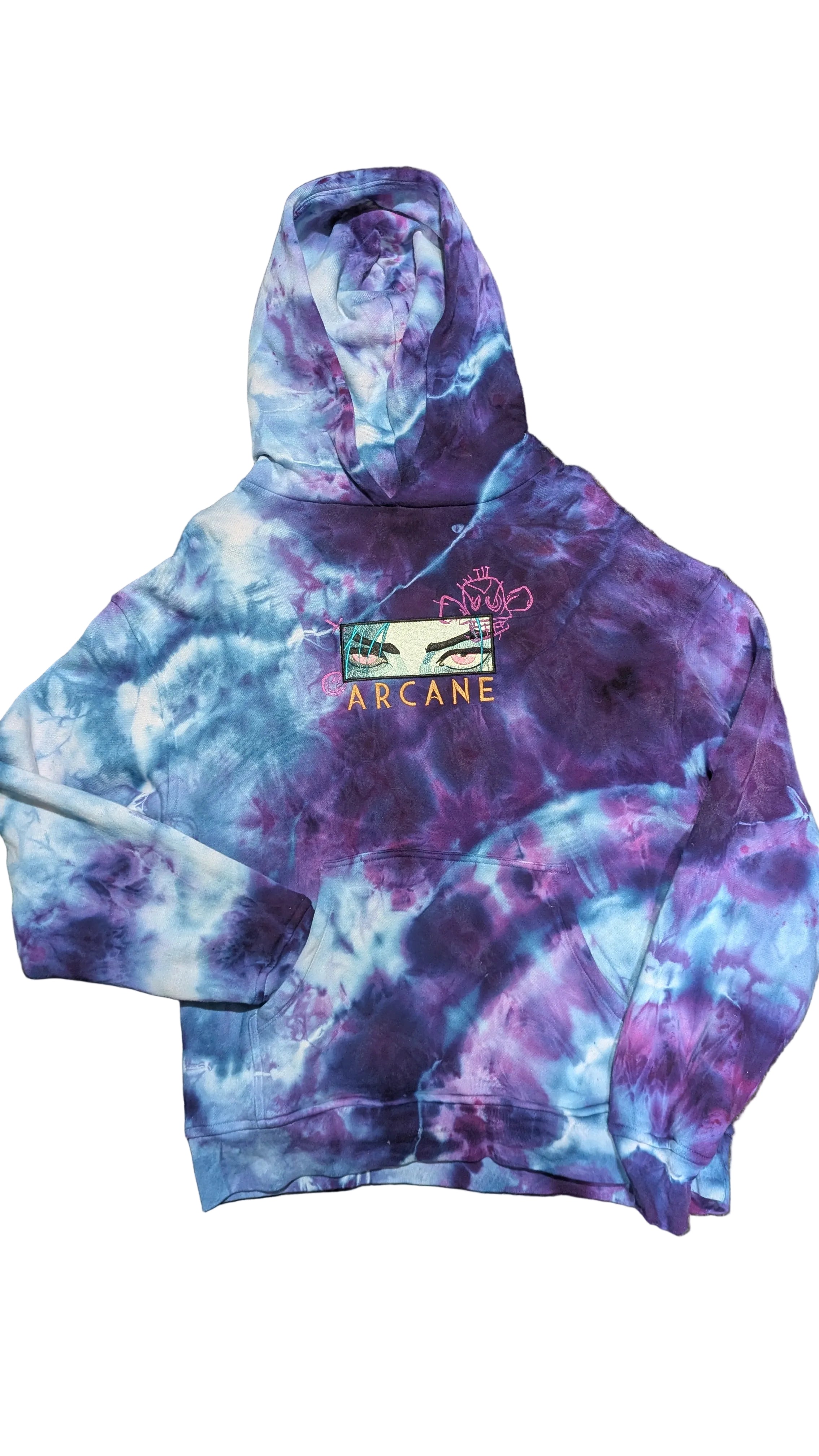 Hoodie- Arcane, League of Legends, Jinx: Oversized Heavyweight 100% Cotton (Medium)