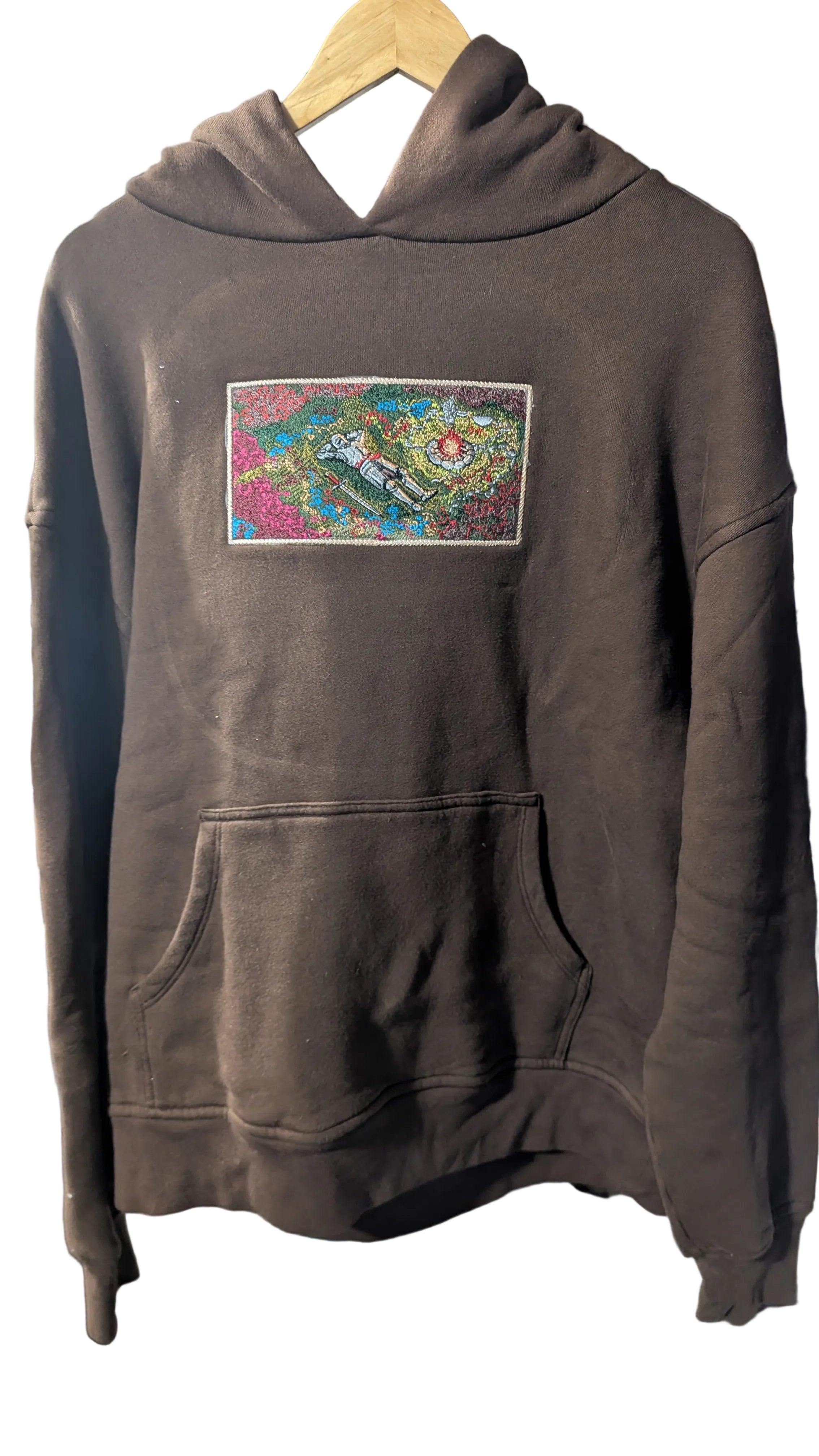 Hoodie- Resting Knight Heavyweight Oversized 100% Cotton (Large)