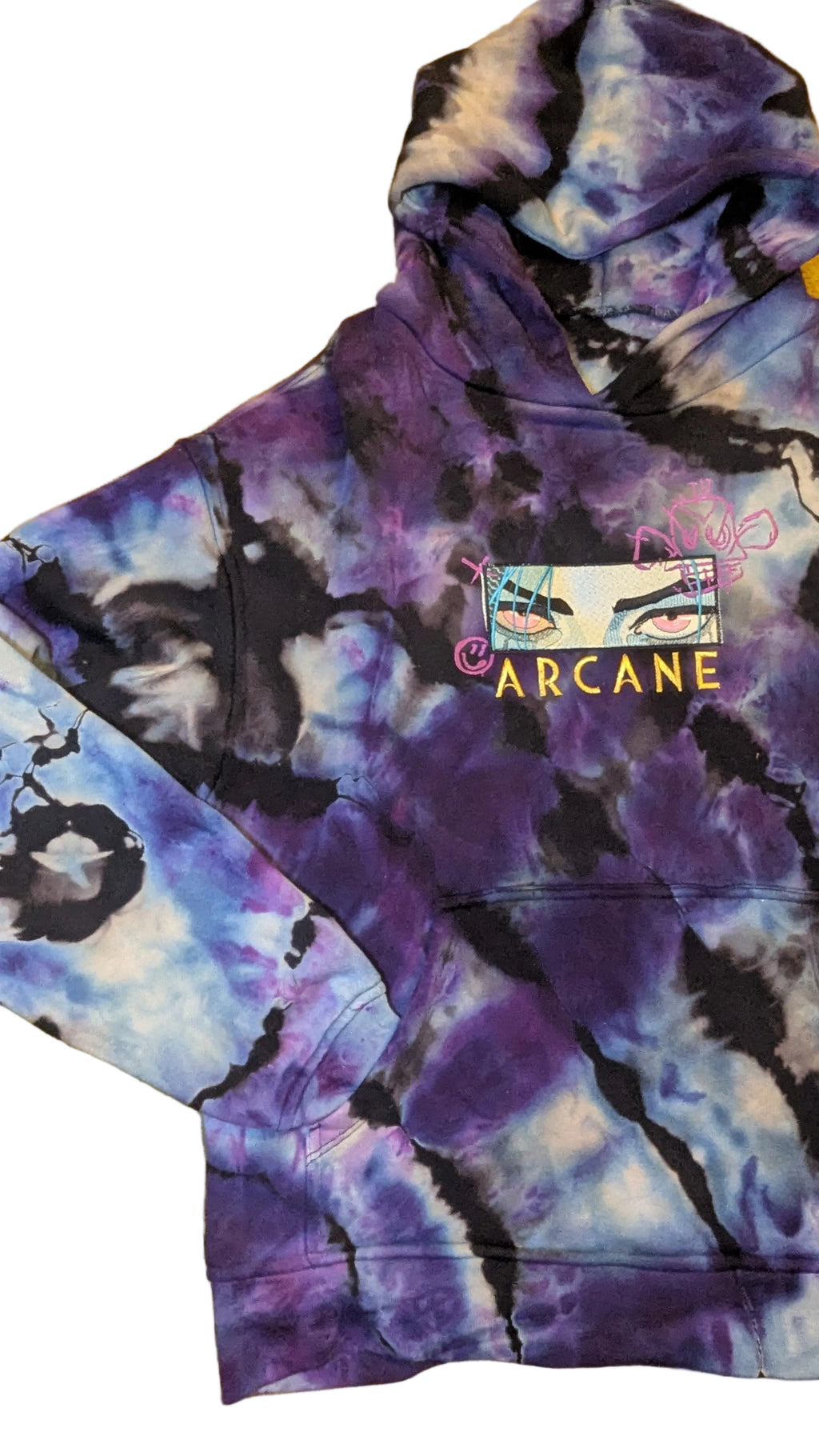 Hoodie- Arcane, League of Legends, Jinx: Oversized Heavyweight 100% Cotton (Small)