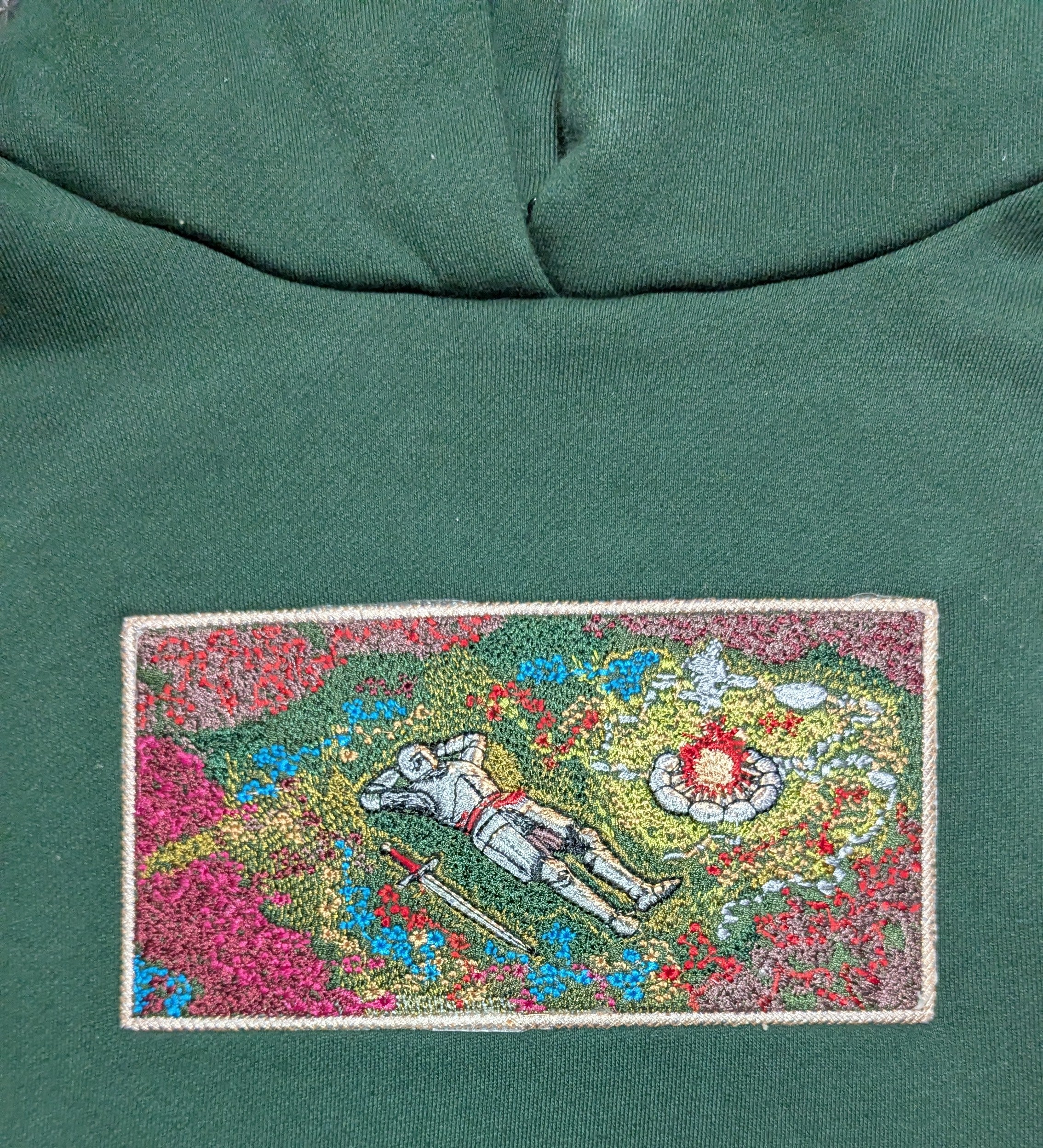 Hoodie- Resting Knight Heavyweight Oversized 100% Cotton Hoodie (Small and Medium)