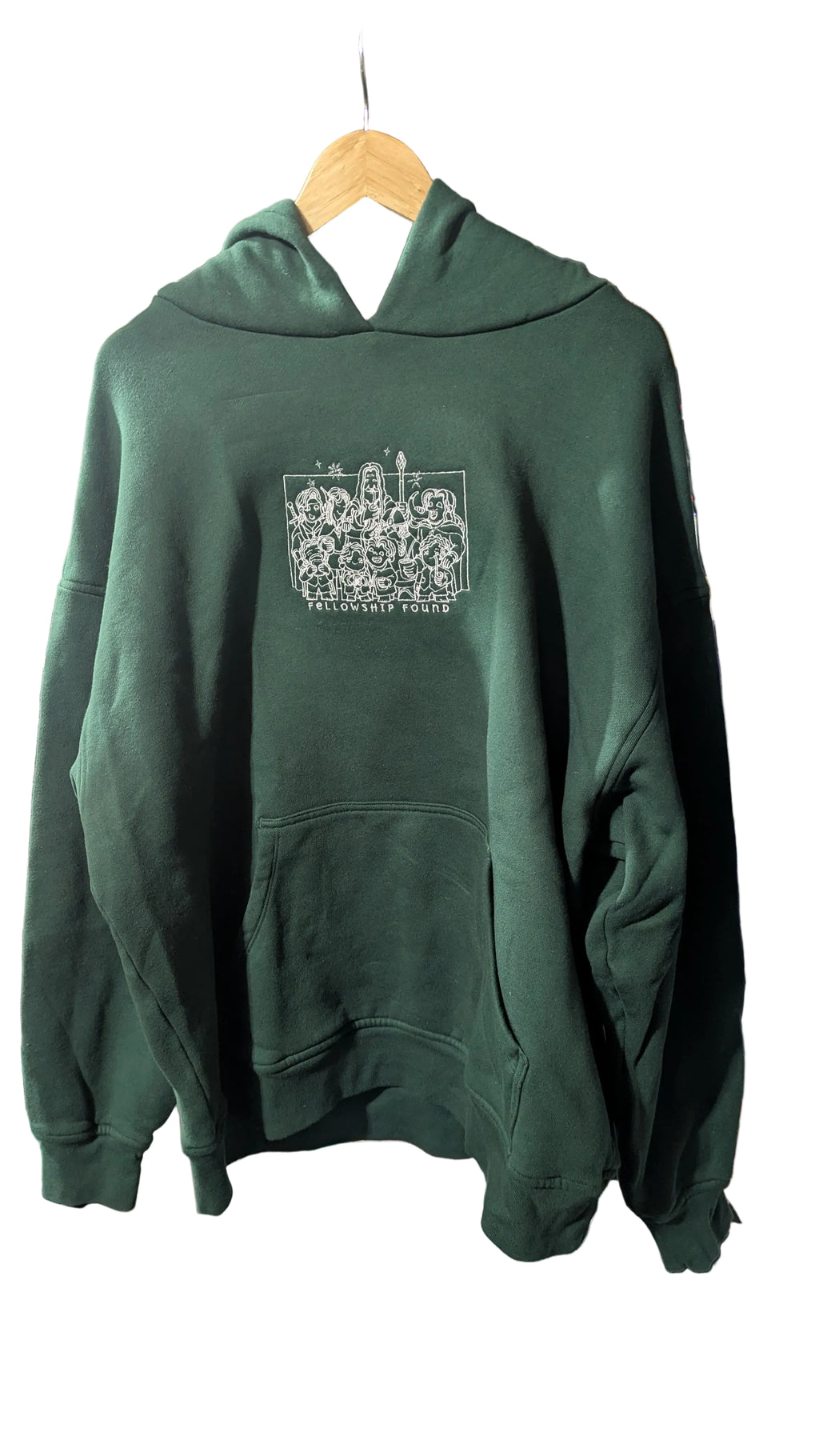 Hoodie- Lord of the Rings, Fellowship Found: Heavyweight Oversized 100% Cotton (XL)