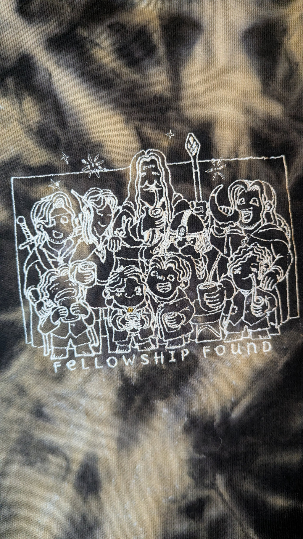 Hoodie- Lord of the Rings, Fellowship Found: Heavyweight Oversized 100% Cotton (Medium)