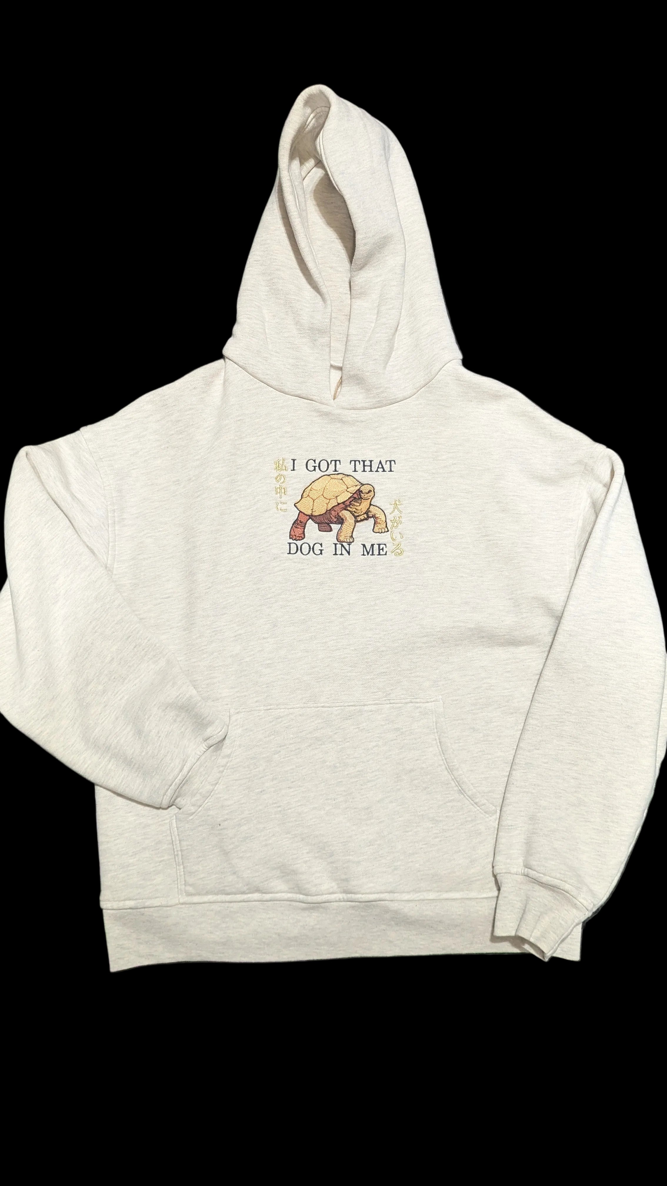Hoodie- Elden Ring, I got that dog in me: Heavyweight Oversized 100% Cotton (Large)