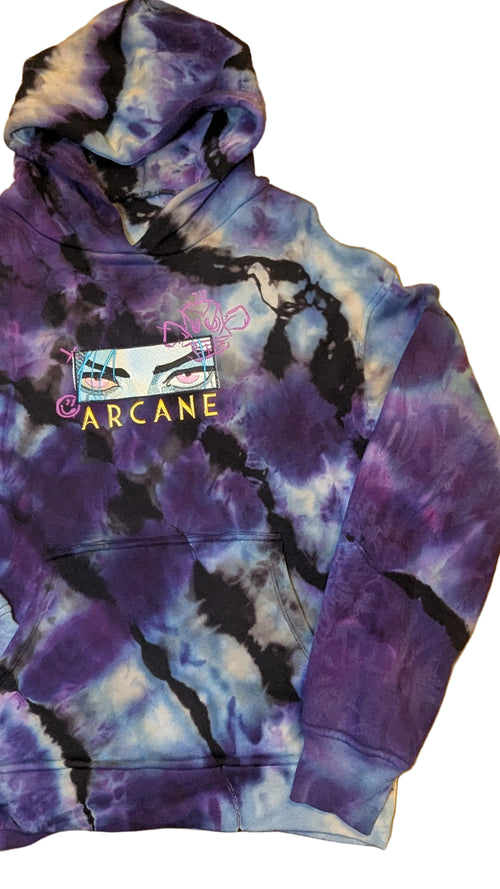 Hoodie- Arcane, League of Legends, Jinx: Oversized Heavyweight 100% Cotton (Small)
