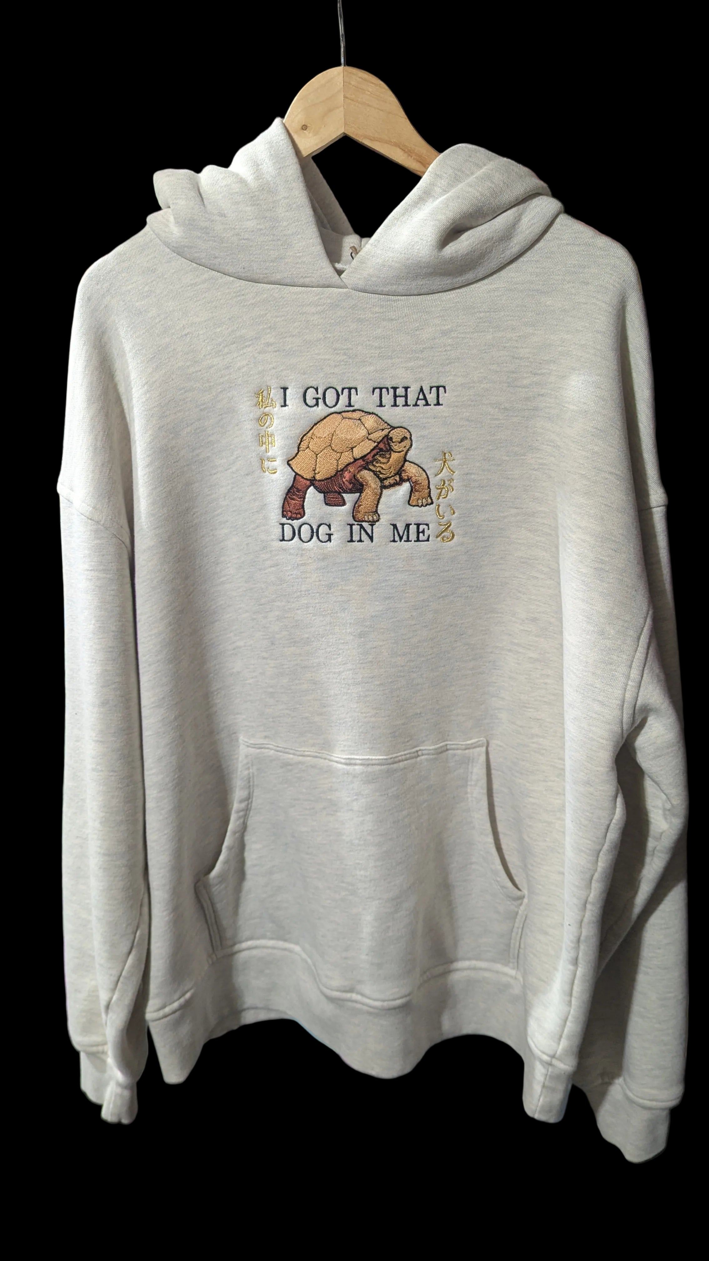 Hoodie- Elden Ring, I got that dog in me: Heavyweight Oversized 100% Cotton (Large)