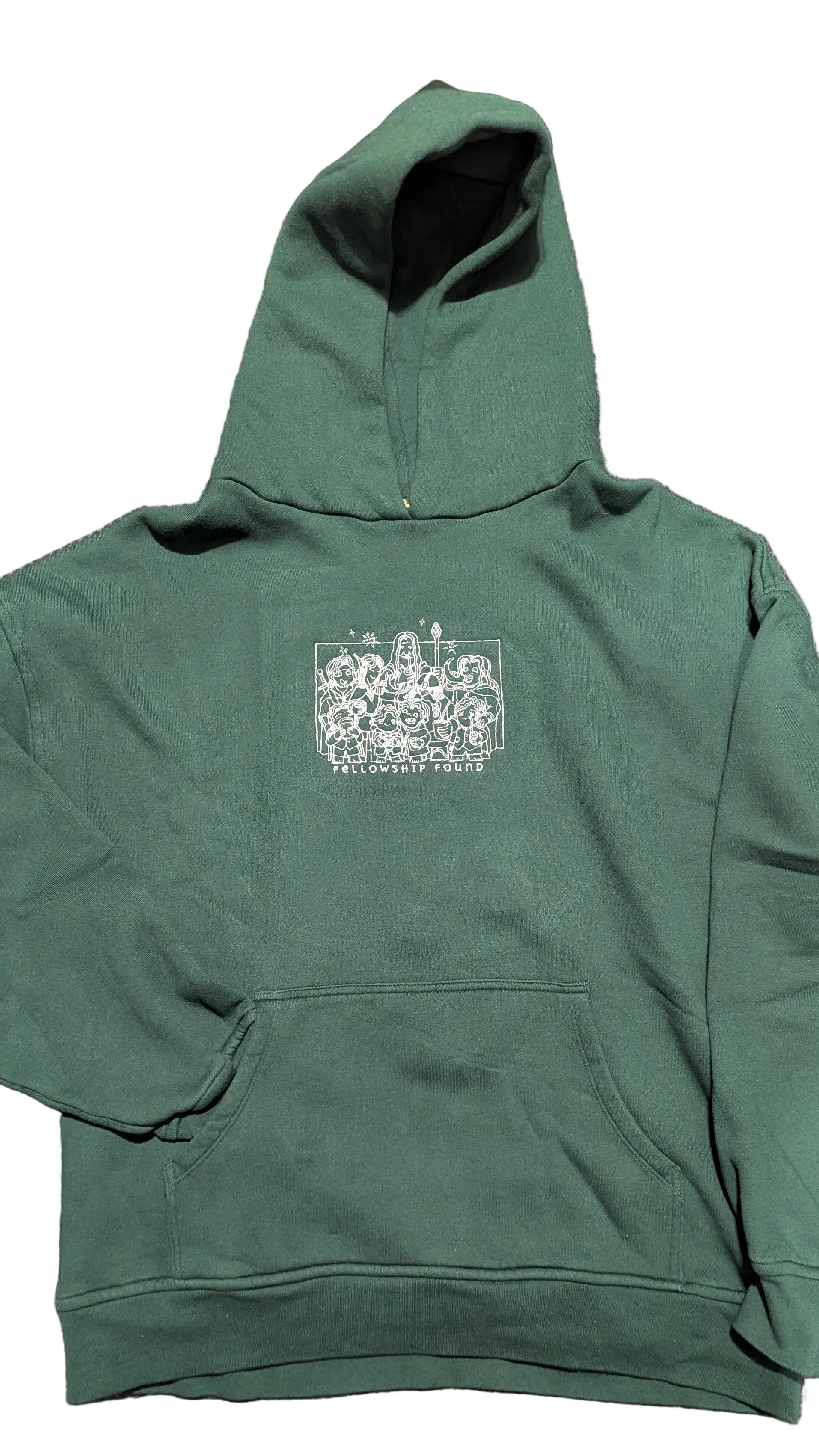 Hoodie- Lord of the Rings, Fellowship Found: Heavyweight Oversized 100% Cotton (XL)